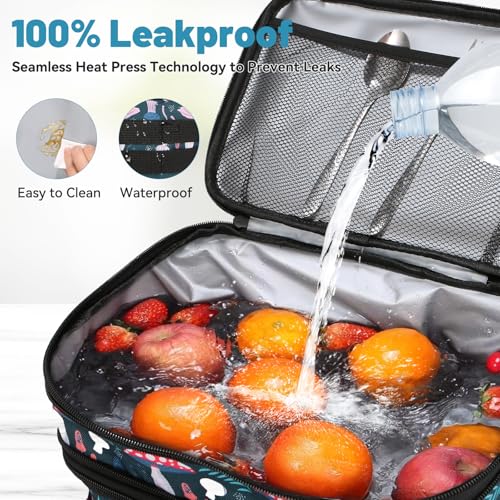 GVGHIDZ Tactical Lunch Bag for Men and Women – Large Insulated, Leakproof, Waterproof Cooler with Dual Compartments and Un...