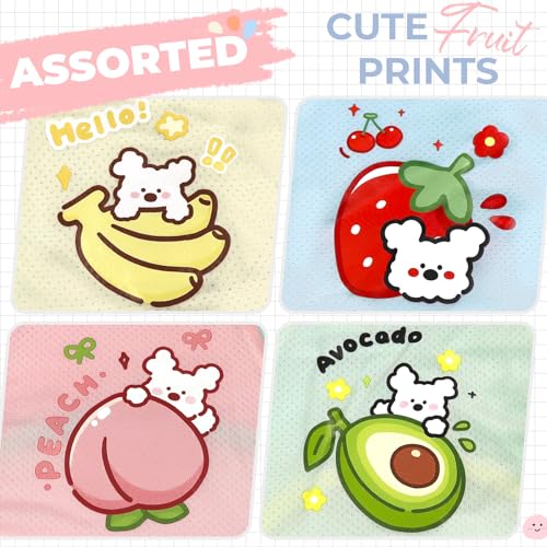 ABRRLO 4-Pack Summer Small Dog Shirts, Soft Breathable Dog Cooling Vest, Cute Fruit Print Puppy Cat Shirt Clothes, Lightwe...