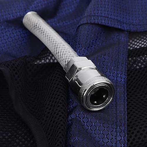 Garosa Adult Cooling Vest with Adjustable Vortex Tube Technology, Compressed Air Powered, Blue, Cotton and Oxford Fabric, ...