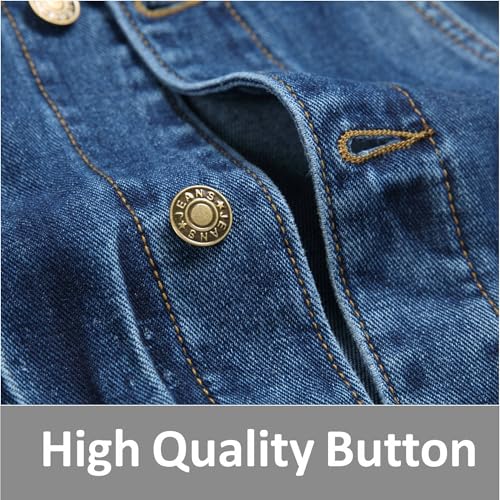Ginsiom Men's Denim Vest,Sleeveless Jean Jacket Ripped Stretchy Distressed Battle Vest for Men Sleeve Less Outerwear
