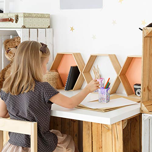 Zonon 2 Pieces Bubble Pen Holder for Desk Cute Makeup Brush Organizer & Pencil Holder with a Playful Sphere Design, Kawaii...