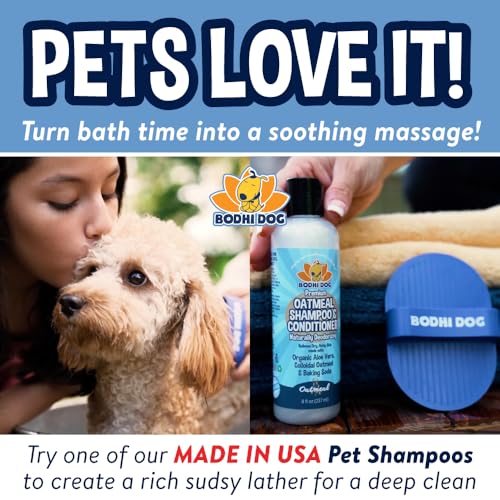 Bodhi Dog Shampoo Brush - Pet Grooming & Bath Supplies for Dogs and Cats - Bath Brush for Long & Short Hair - Premium Scru...