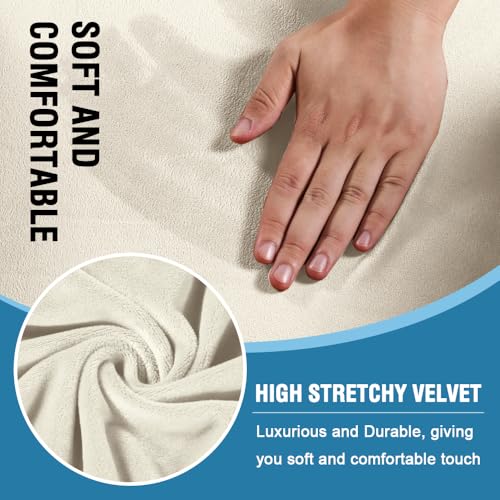 H.VERSAILTEX Sofa Cover 4 Piece T Cushion Sofa Slipcovers Couch Cover Furniture Protector Stretch T Cushion Sofa Covers fo...