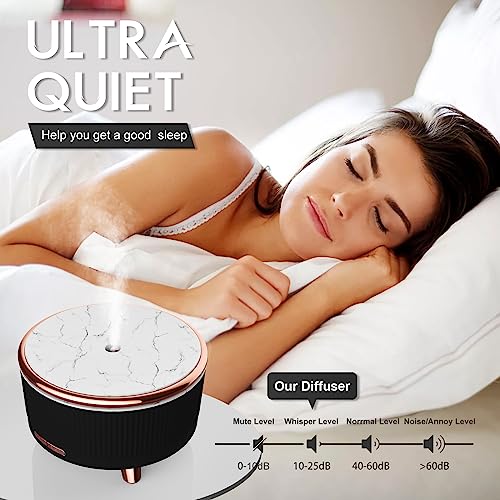 Diffusers for Essential Oils Large Room, 500ml Aromatherapy Diffuser Cool Mist Humidifier with Remote Control,7 Colors Lig...