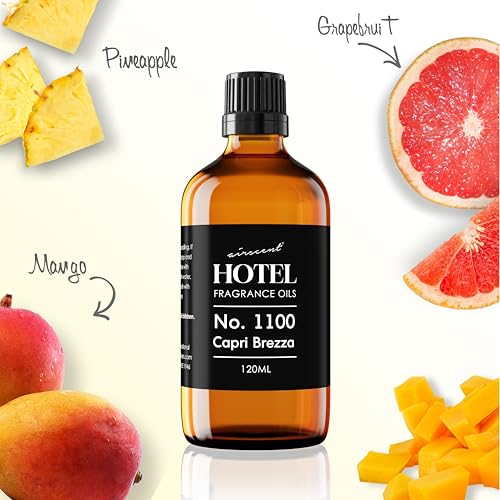 AirScent Capri Brezza Diffuser Oil No. 1100 - Grapefruit Pineapple Mango - Volcano-Inspired Fragrance Oil for Ultrasonic a...