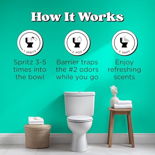 Poo-Pourri Before-You-Go Toilet Spray, Beach Bum, 2 Fl Oz, Up to 100 Uses, Bathroom Odor Deodorizer with Essential Oils fo...