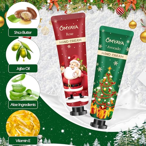Christmas Gifts for Women,Scented Candles & Hand Cream Lotion Set,Bulk Christmas Gifts Set for Coworkers,Personalized Chri...