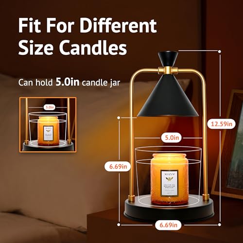 XJZJY Candle Warmer Lamp with Timer Dimmer,Unique Birthday Gifts for Women Mom,House Warming Gifts New Home Room Decor,Wax...