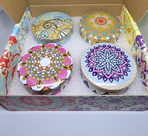 4 Pack Candles for Home Scented, Gift Sets Women, Bulk Gift For Women, Birthday Gifts for girl, luxury Candles Present Pac...