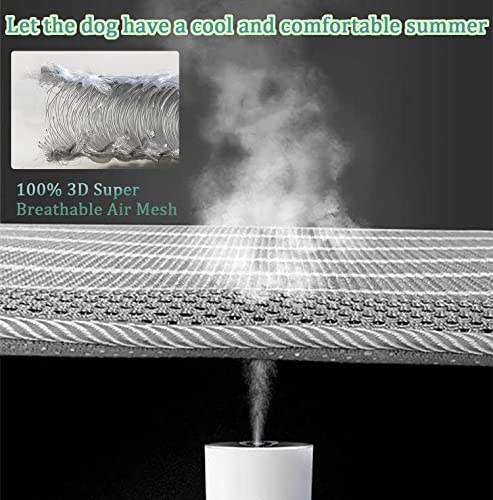 REEZEIVI Breathable Dog Crate mat with Anti-Slip Bottom,3D air mesh Pet Crate pad,Non-stuffy Dog Sleeping Bed,pet mat, Mac...