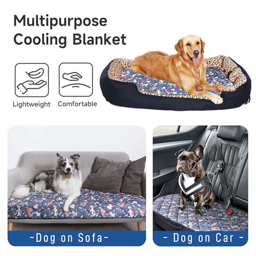 wegreeco Pet Dog Cooling Mat for Cats,Lightweight Bed Outdoor Cooling Blanket for Dogs and Cats,Small Medium Large Puppy C...