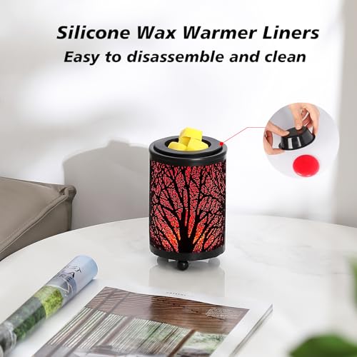 Leyoue Electric Wax Melt Warmer PTC Heating Plate with 7 Colors LED Changing Light Wax Warmer Fragrance Warmer for Home Of...