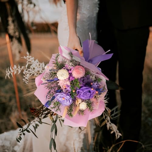 HUACHIPLUS Forever Flower Gifts for Her: Romantic Mothers Day Flowers for Mom Wife Girlfriend Grandma-Preserved Rose Bouqu...
