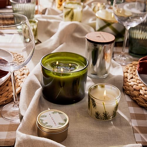 Thymes Travel Tin Holiday Candles - Scented Candles for Home Decor - Winter Scents - Luxury Home Fragrance Gifts for Women...