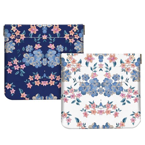 2Pcs PU Leather Small Squeeze Coin Purse Pouch Mini coin Bag Unique And Cute Wallet Cosmetic Bags Change Bag For Women Gir...