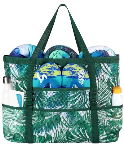 DOFOWORK Beach Bags for Women - Large Tote Bag with Wet Pocket, Waterproof Sandproof with Zipper