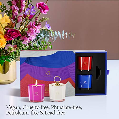 Luxury Scented Candle Set 4 All Natural Soy Aromatherapy Candle Gift Set Votive Candle Gift Set for Women Self Care Stress...