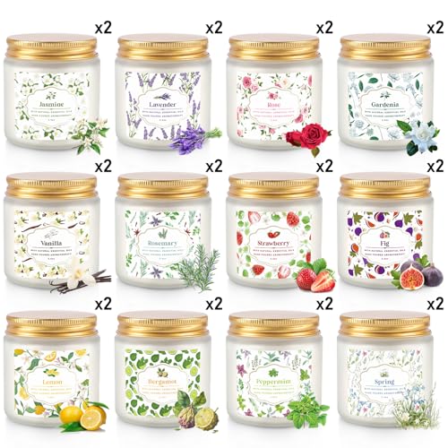 24 Pack Candles for Home Scented Aromatherapy Candles Gifts Set for Women, Natural Soy Wax Candle, 3.5 oz Long Lasting Can...
