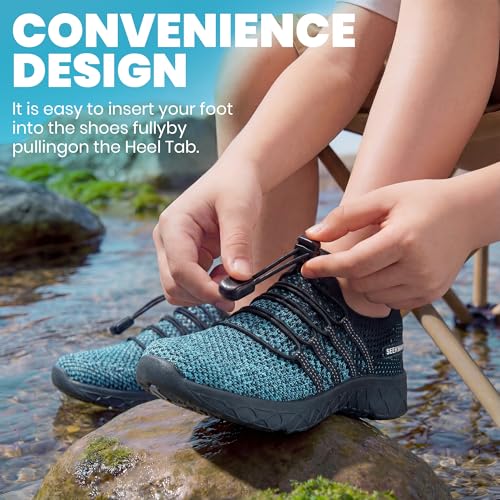 SEEKWAY Hiking Water Shoes for Kids and Toddler - Quick Dry Aqua Shoes and Barefoot for Surf Swim Beach Pool Kayak Sport A...