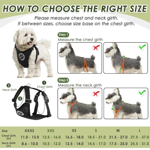 SlowTon Dog Seat Belt Harness for Car, Dog Car Harness Adjustable Mesh Breathable & Dog Seatbelt Safety Tether with Elasti...