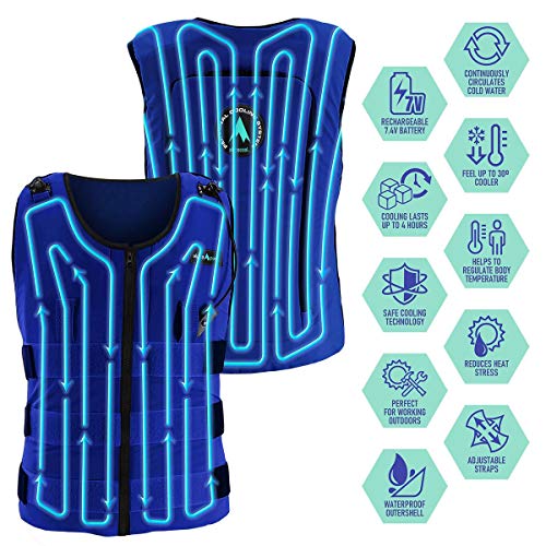 Alphacool 7V Rechargeable Circulatory Cooling Vest 3L Bladder Mini Pump Summer