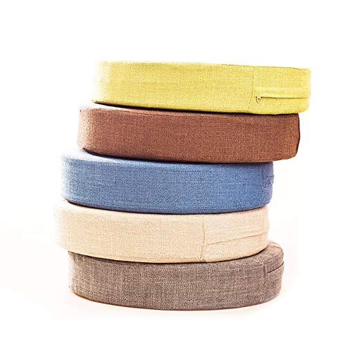 Kelendle Round Floor Pillow Tatami Cushion Cover, Japanese Futon Meditation Seating Ottoman Throw Protector for Living Roo...