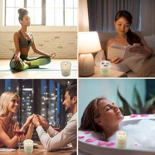 ORCHID AURA Soy Candles with Healing Crystals. Citrine, Rose Quartz, Amethyst Crystal. Eucalyptus + Lemongrass, Jasmine + ...