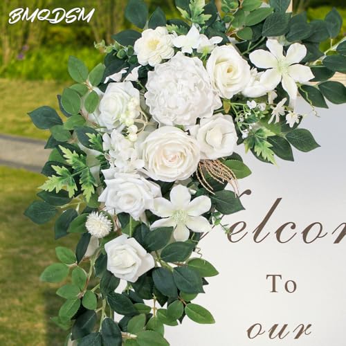 BMQDSM Pack of 2 Faux Flowers,Wedding Arch Flowers,Wisteria Hanging Flowers,Flower Garland Be Suited to Aisle Decorations ...