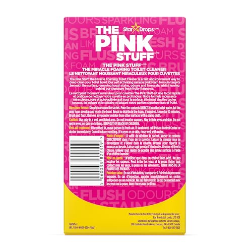 Stardrops - The Pink Stuff - The Miracle Power Foaming Toilet Cleaner - 2 Treatments - Self Activating Pink Foam Pack of 1...