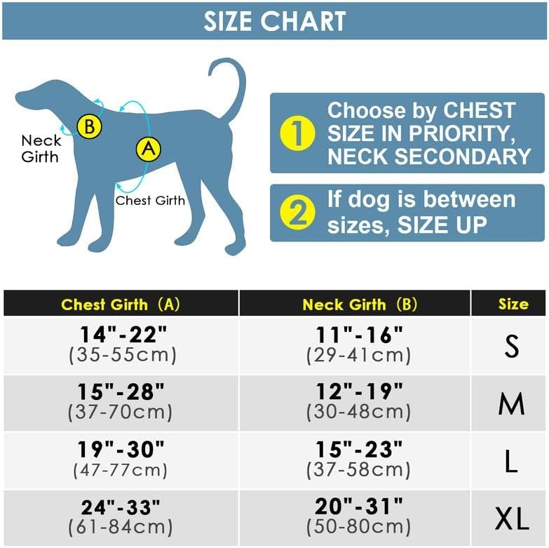ThinkPet No Pull Harness Set Breathable Sport Harness with Handle - Reflective Padded Dog Safety Vest with Reflective Neon...