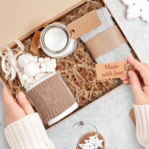 2.2 LB Kraft Shredded Paper for Gift Baskets, Effective Crinkle Paper and Basket Filler, Ideal for Gift Box Stuffing and H...