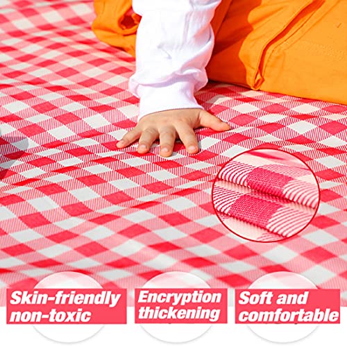 Lchkrep Picnic Blanket Beach Blankets 80"x60" Large Sandproof Waterproof Camping Portable Travel Blanket Play Mat for Outd...