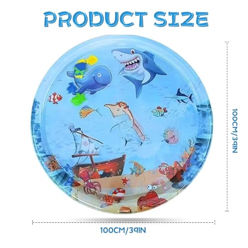 Thickened Water Mat for Cats,Big Pet Water Bed Washable Inflatable,Summer Pets Cooling Water Sensory Play Pad,Pet Playmat ...