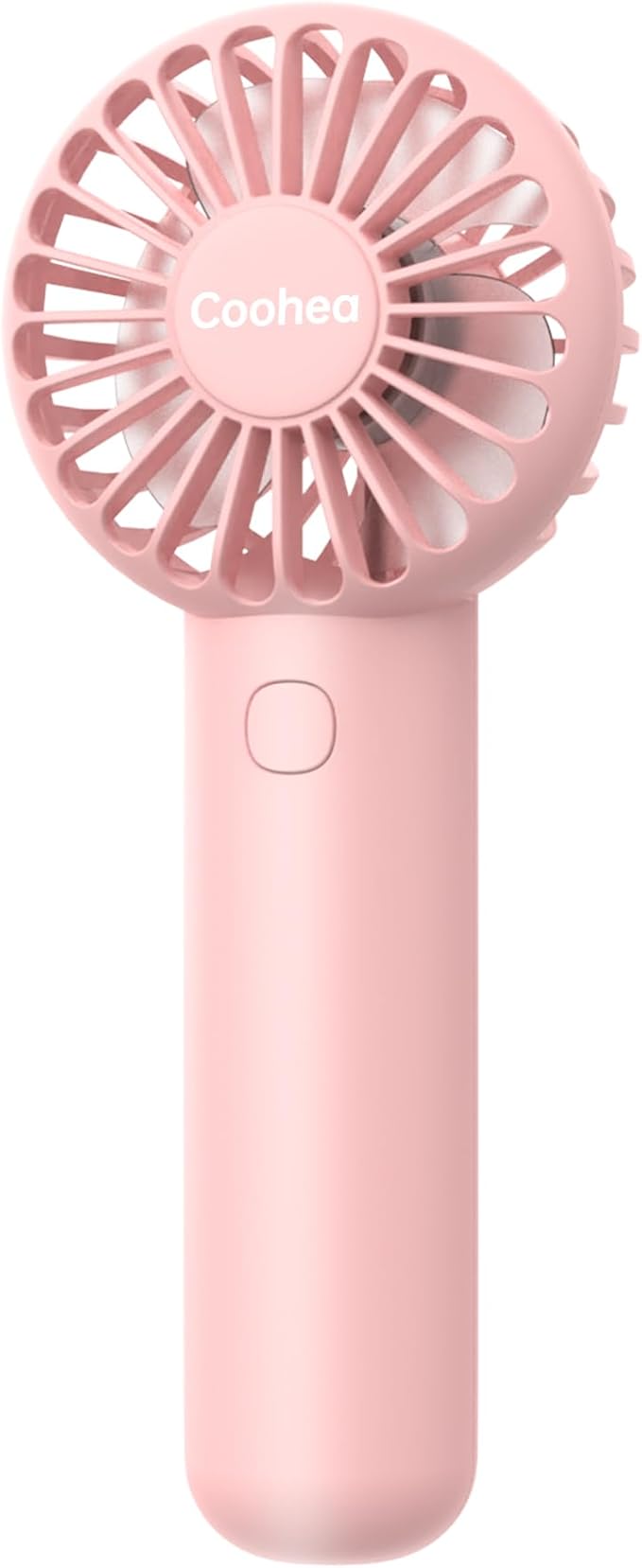 Coohea Mini Handheld Fan, Small Cute Design, 3 Powerful Speeds, USB Rechargeable Battery Operated, Personal Portable Fan w...