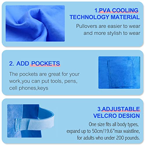 HUOFU Ice Cooling Vest for Men Women - Water Evaporative Cool Shirt for MS Patient Outdoor Sport Working Hot Summer Weathe...