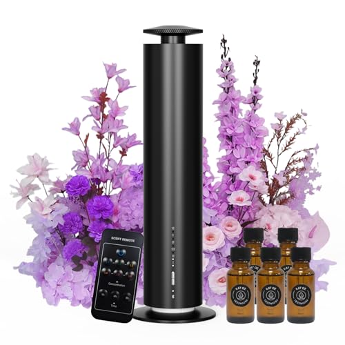 Waterless Essential Oil Diffuser, Long Lasting Aromatherapy Scent Diffuser for Home with Light Mode, 1500 Sq. Ft Coverage ...