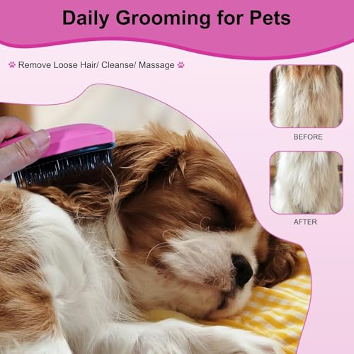 MAEELOU Puppy Brush for Small Dogs - Soft Dog Brush - Perfect Yorkie, Shih Tzu, Maltipoo & Maltese Grooming - Gentle Hair ...