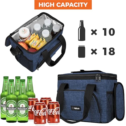 OPUX Soft Cooler Bag, Insulated Collapsible Lunch Cooler Bag for Men Work Camping Beach Travel, Portable Soft Sided Leakpr...