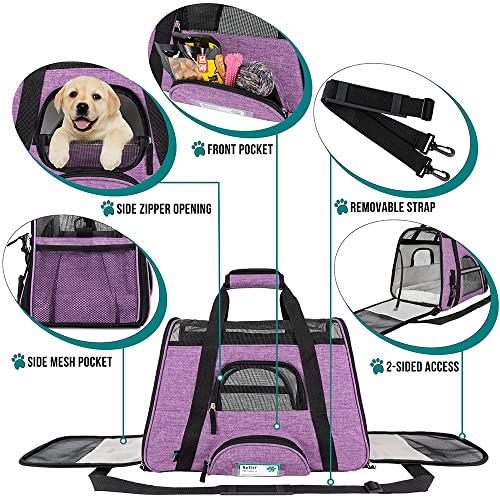 PetAmi Airline Approved Pet Carrier for Cat, Soft Sided Dog Carrier for Small Dog, Cat Travel Supply Accessories Indoor Ca...
