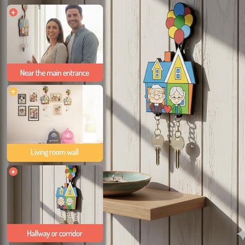 BLUKSYBU Matching Keychains for Couples - Cute Couple Keychain Set for Boyfriend and Girlfriend - Anniversary, Valentine’s...