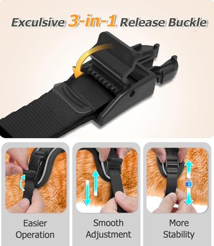 Halypet Cat Harness and Leash Set - MAX Safety 4th-Gen Upgrade, Escape Proof, Adjustable, Comfortable Soft Vest, Easy to W...