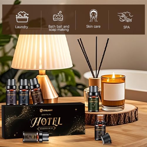 Hotel Diffuser Oils, Hotel Collection Diffuser Oil, Luxury Essential Oil for Diffuser, Soap & Candle Making Scents - 1 Wa...