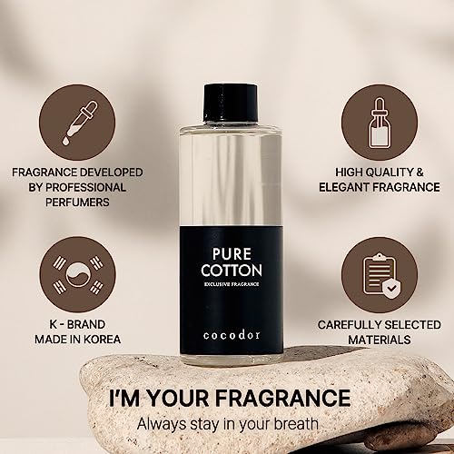 COCODOR Reed Diffuser Oil Refill/White Jasmine/6.7oz(200ml)/1 Pack/Aroma Therapy, Home Fragrance, Scented Oils, Oils for R...