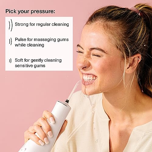 Boka Advanced Water Flosser for Teeth Cleaning, Gums & Braces w/Travel Bag - 3 Pressure Setting, Cordless Rechargeable Flo...