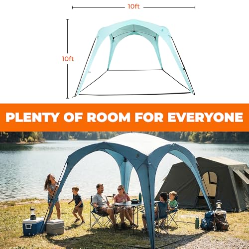 Pop ’N Go® Beach Canopy – Windproof, Beach Tent with Quick Setup, UV Shade, Lightweight & Portable Design – Perfect for Be...