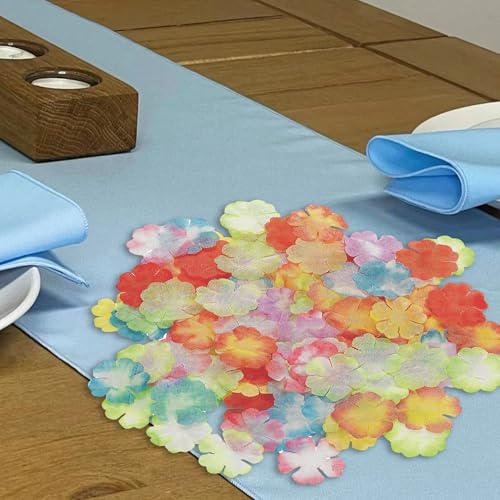 Fun Express Tropical Flower Petals 1000 Pieces - Hibiscus Flowers Artificial Rose for Hawaiian Party Decorations | Luau Pa...
