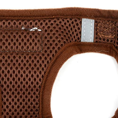 Zunea Small Dog Harness and Leash Set No Pull Adjustable Reflective Step-in Puppy Boy Girl Vest Harnesses Soft Corduroy Me...