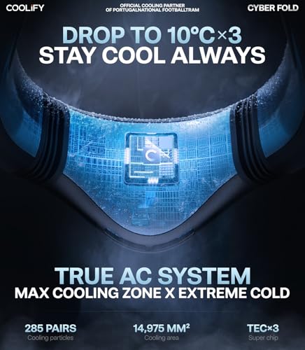 TORRAS 2026 COOLiFY Cyber Fold AI Neck Air Conditioner, Ultimate Cooling Max Cooling Area Neck Fan, Adjustable Strong Wind...