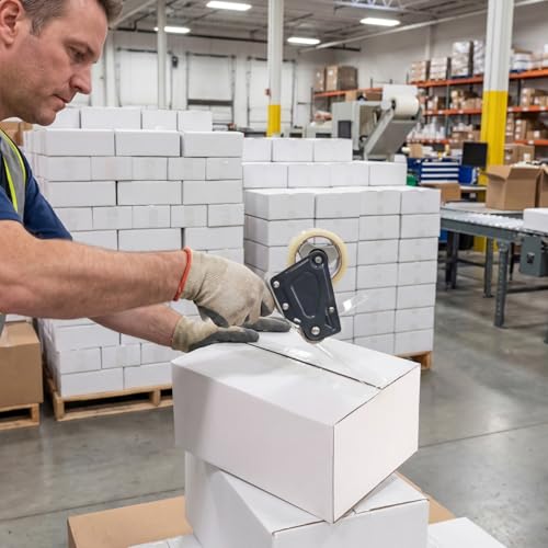 Rempry 30 Pack 8x6x4 Shipping Boxes White, Small Corrugated Cardboard Box for Mailing, Packaging Small Business, Kraft Mai...