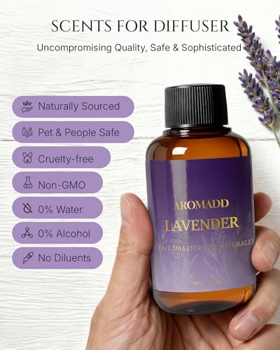 Aromadd Aromadd Lavender Diffuser Oil Inspired by Luxury Hotel Scent, Essential Oils for Waterless Diffuser, Pure Soothing...